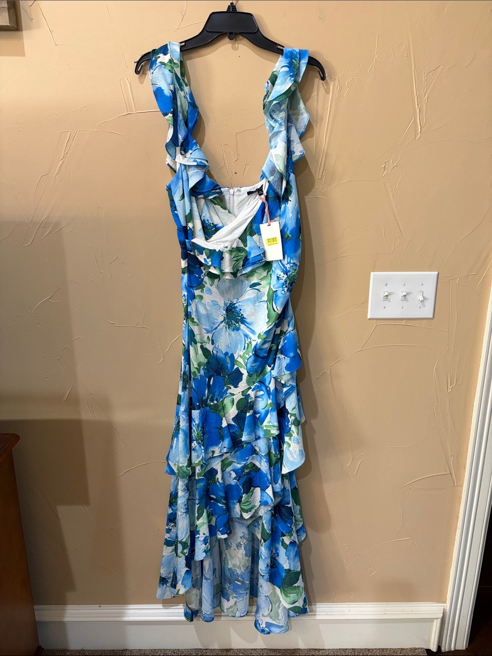 NWT Alex Marie Floral Ruffled Maxi Dress -